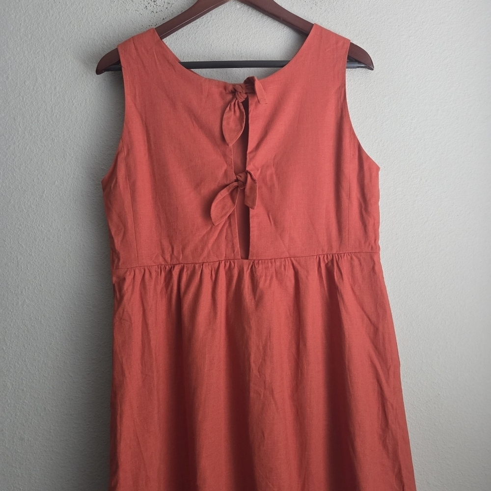 Sezane Celeste Dress in Rust size 40 NWT - Picture 7 of 11